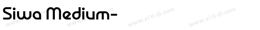 Siwa Medium字体转换